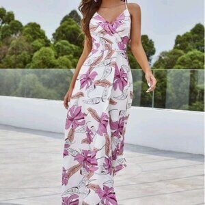 PREMIUM BRAND AND QUALITY FLORAL,  BACKLESS CAMI SPECIAL EVENT MAXI DRESS